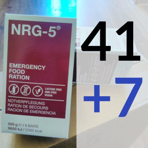 48 sztuk NRG-5 w cenie 41 (7 gratis, 14,6% taniej)