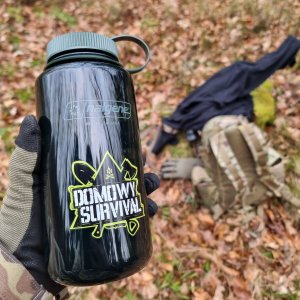 Nalgene Bidon MiniGrip (1,1 l / 32 oz.) z logo Domowy Survival